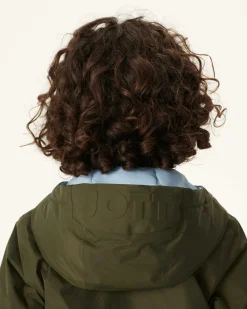 Donzen Jassen-JOTT Doudoune Ultralight Reversible A Capuche Army/Bleu Clair Enfant Rosso 2551 Army/Soft Blue