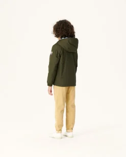 Donzen Jassen-JOTT Doudoune Ultralight Reversible A Capuche Army/Bleu Clair Enfant Rosso 2551 Army/Soft Blue