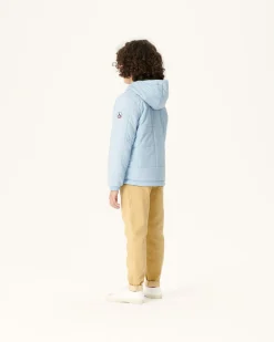 Donzen Jassen-JOTT Doudoune Ultralight Reversible A Capuche Army/Bleu Clair Enfant Rosso 2551 Army/Soft Blue