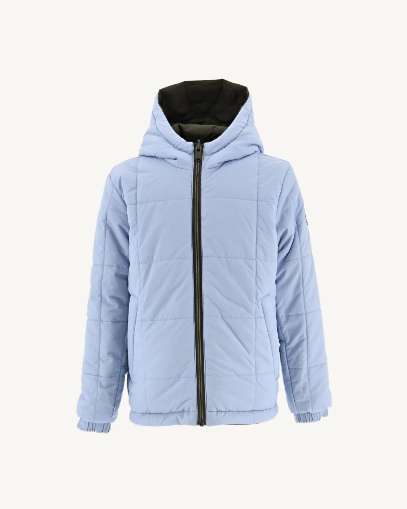 Donzen Jassen-JOTT Doudoune Ultralight Reversible A Capuche Army/Bleu Clair Enfant Rosso 2551 Army/Soft Blue