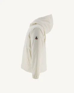 Donzen Jassen-JOTT Doudoune Ultralight Reversible A Capuche Ecru/Bohemian Bleu Enfant Ros 8953 Off-White/Bohemian Blue
