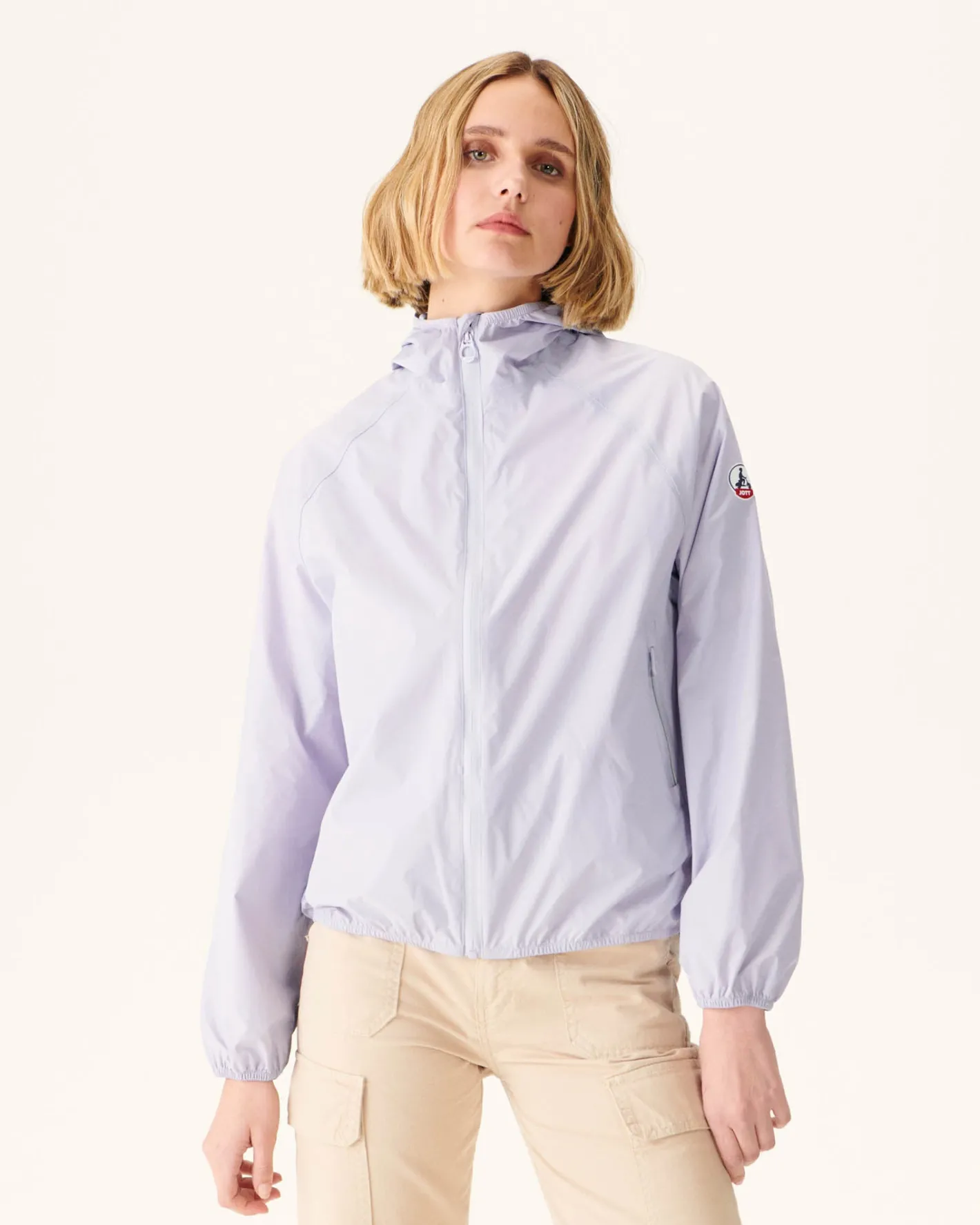 Donzen Jassen & Jacks-JOTT Impermeable A Capuche Mauve Pastel Singapore 200 Pastel Mauve