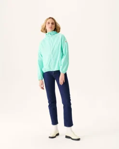 Donzen Jassen & Jacks-JOTT Impermeable A Capuche Menthe Pastel Singapore 500 Pastel Mint