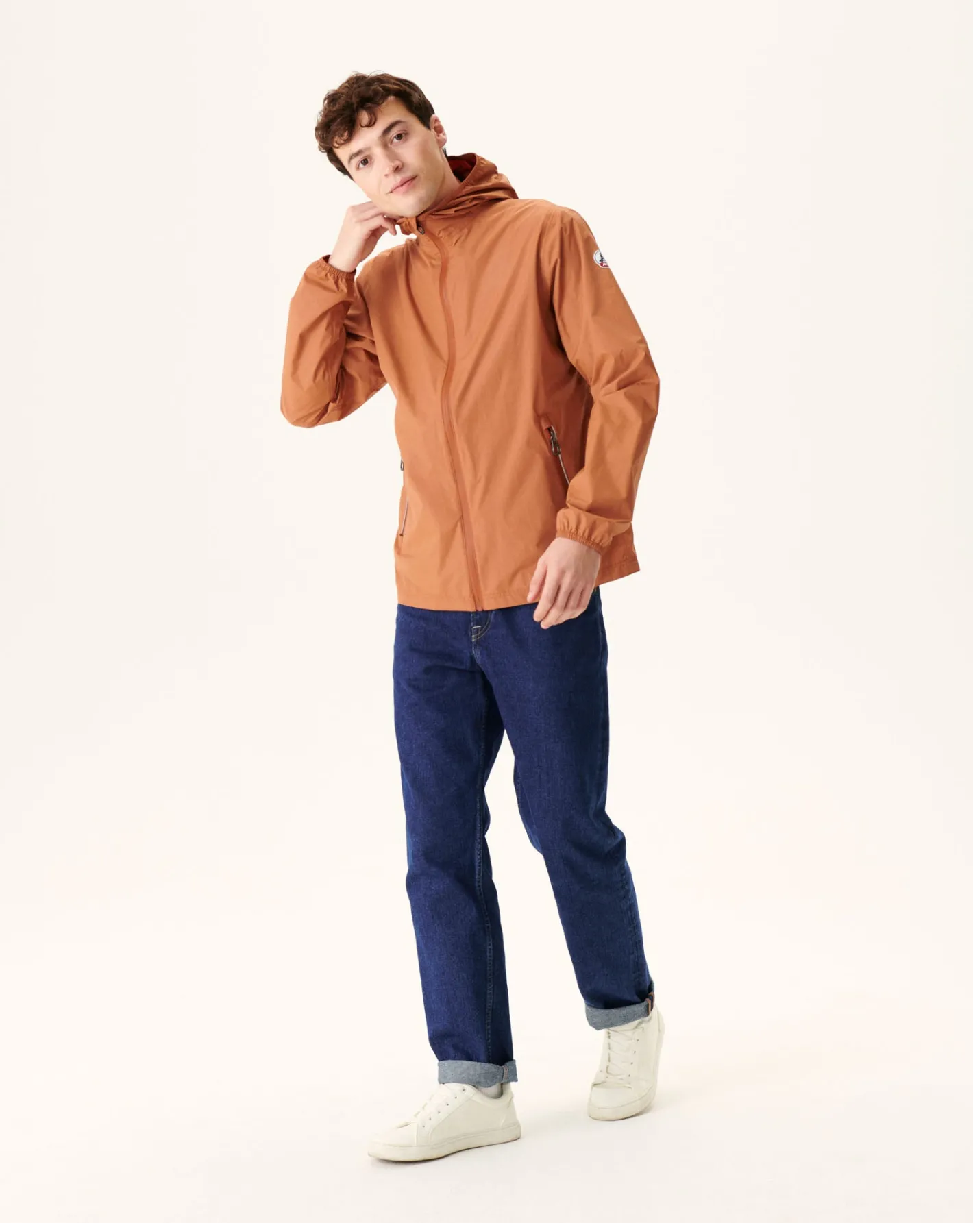 Donzen Jassen & Jacks-JOTT Impermeable A Capuche Paquetable Camel Manille 839 Camel