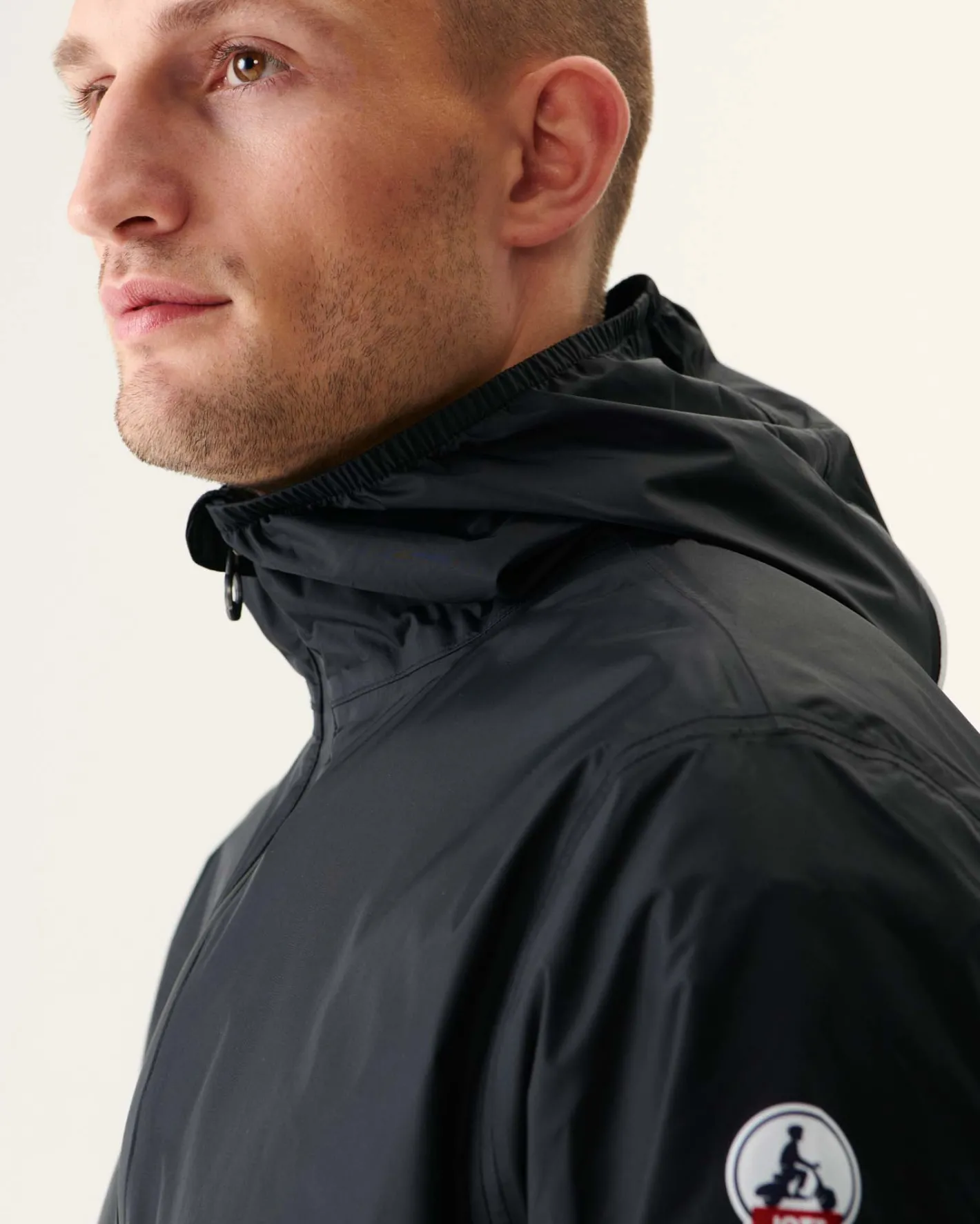 Donzen Jassen & Jacks-JOTT Impermeable A Capuche Paquetable Noir Manille 999 Black