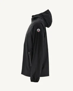 Donzen Jassen & Jacks-JOTT Impermeable A Capuche Paquetable Noir Manille 999 Black