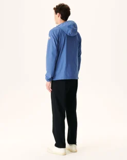 Donzen Jassen & Jacks-JOTT Impermeable A Capuche Paquetable Bleu Jeans Manille 140 Blue Jeans