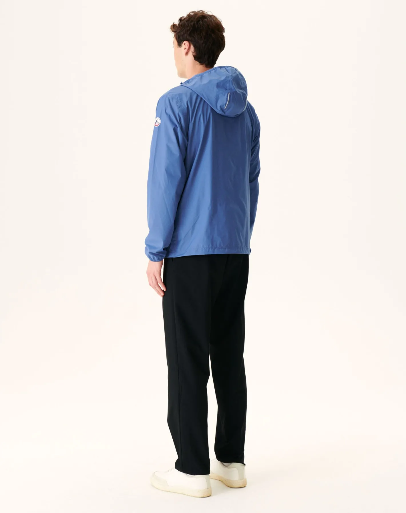 Donzen Jassen & Jacks-JOTT Impermeable A Capuche Paquetable Bleu Jeans Manille 140 Blue Jeans