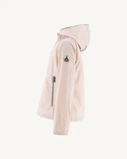 Donzen Jassen-JOTT Impermeable A Capuche Rose Clair Enfant Madeira 463 Soft Pink
