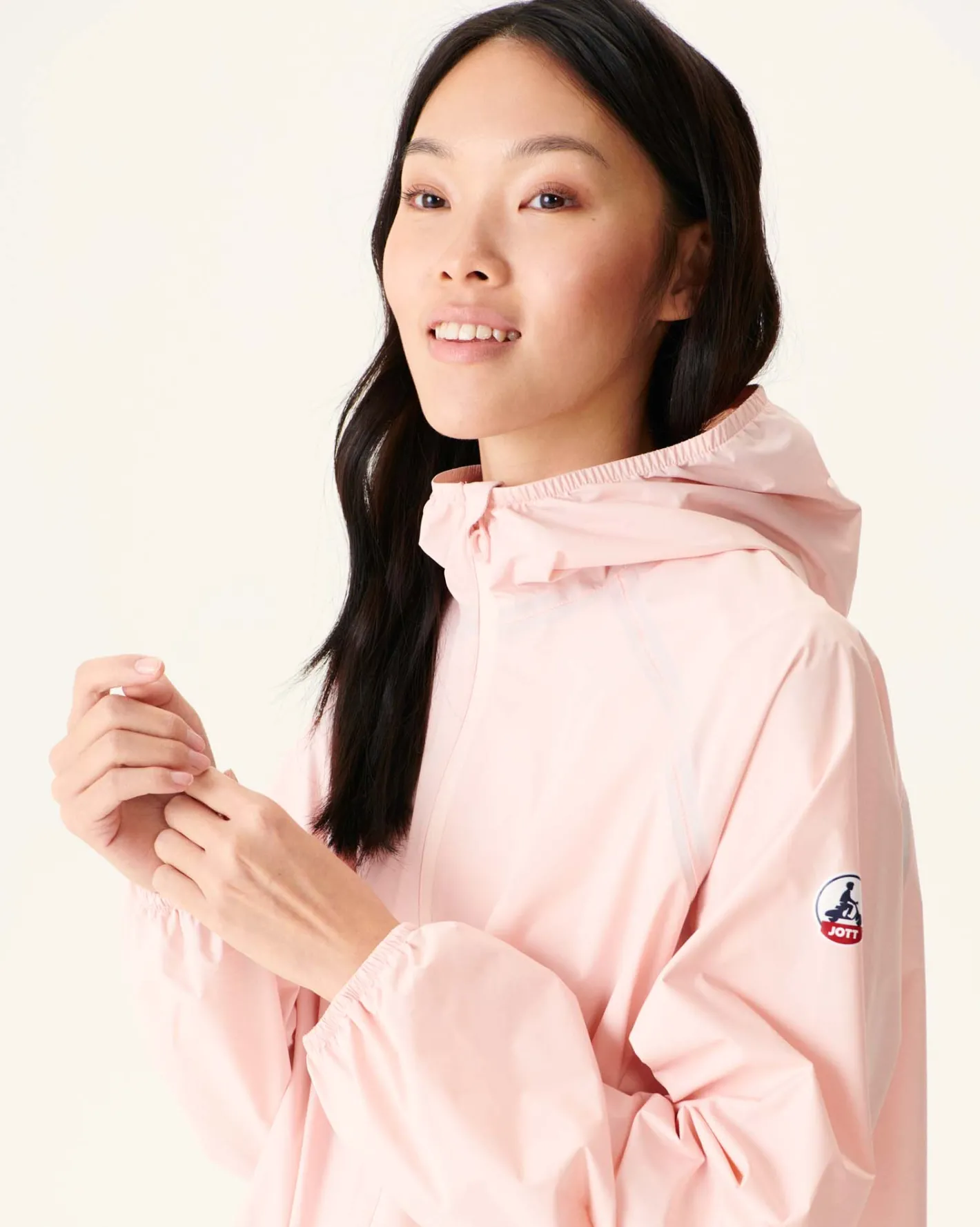 Donzen Jassen & Jacks-JOTT Impermeable Long A Capuche Rose Clair Copenhagen 463 Soft Pink