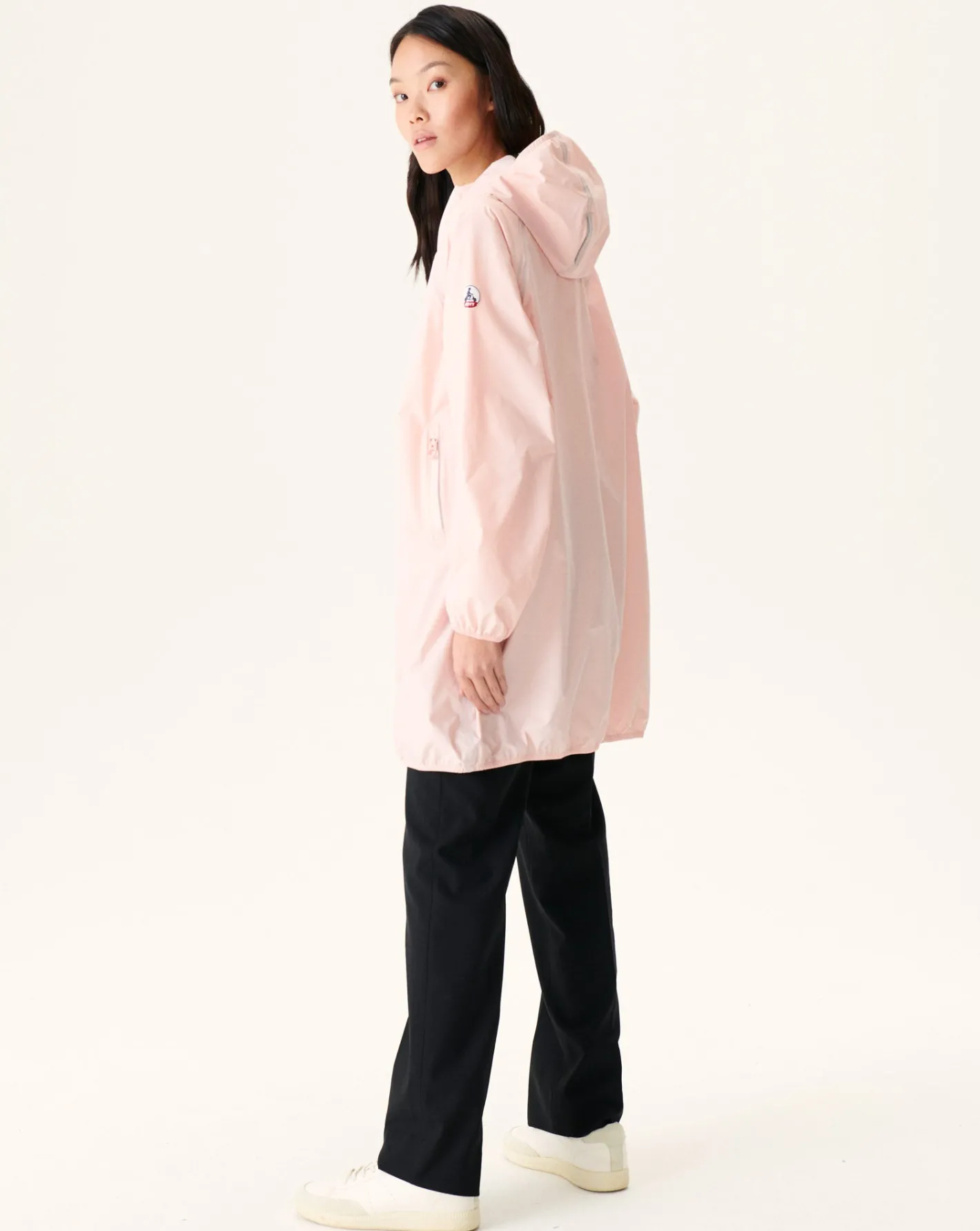 Donzen Jassen & Jacks-JOTT Impermeable Long A Capuche Rose Clair Copenhagen 463 Soft Pink