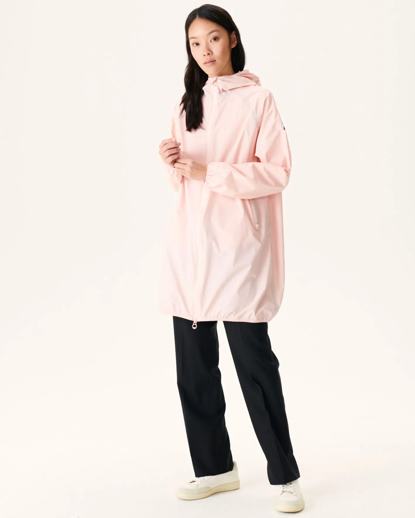 Donzen Jassen & Jacks-JOTT Impermeable Long A Capuche Rose Clair Copenhagen 463 Soft Pink