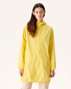 Donzen Jassen & Jacks-JOTT Impermeable Long A Capuche Jaune Clair Copenhagen 627 Soft Yellow