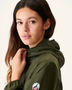 Donzen Jassen & Jacks-JOTT Impermeable Long A Capuche Army Copenhagen 255 Army