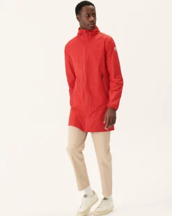 Donzen Jassen & Jacks-JOTT Impermeable Long Paquetable Rouge Vif Stockholm 318 Fire Red