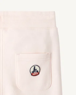 Kleding-JOTT Jogpant Enfant En Coton Biologique Rose Clair Arica 463 Soft Pink