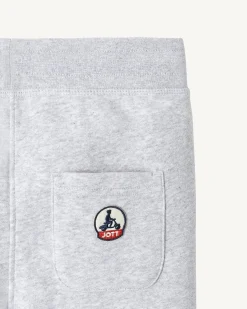 Kleding-JOTT Jogpant Enfant En Coton Biologique Gris Chine Arica 514 Gris Chine
