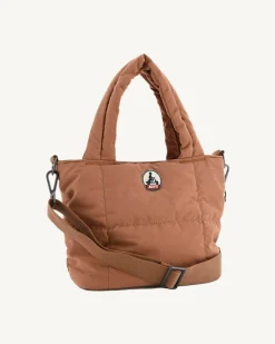 Tassen & Bagage-JOTT Mini Tote-Bag En Coton Gratte Camel Nuna 839 Camel