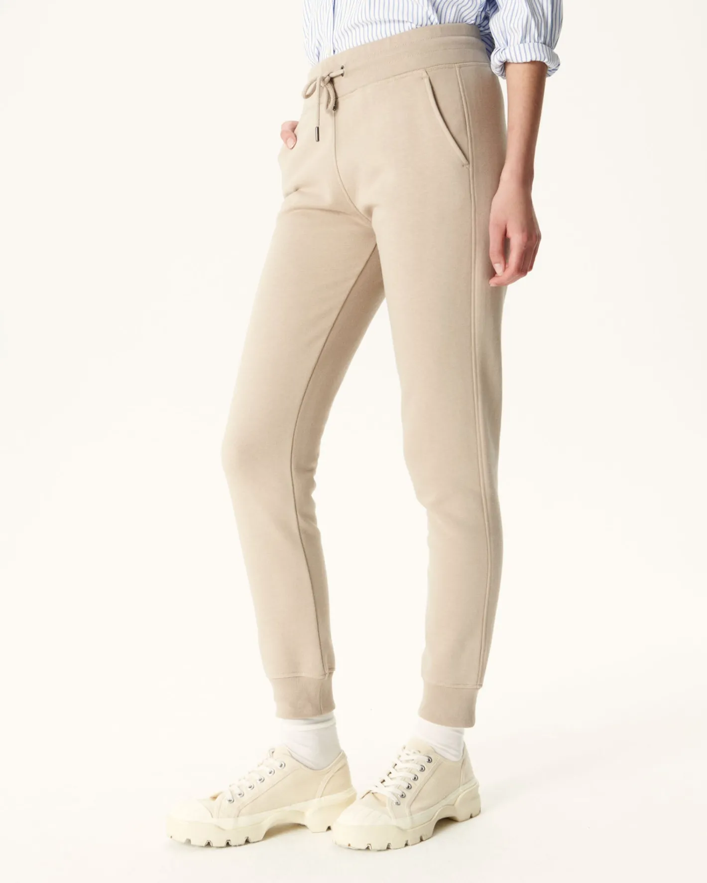 Kleding-JOTT Pantalon De Sport Femme En Coton Biologique Beige Valparaiso 804 Beige
