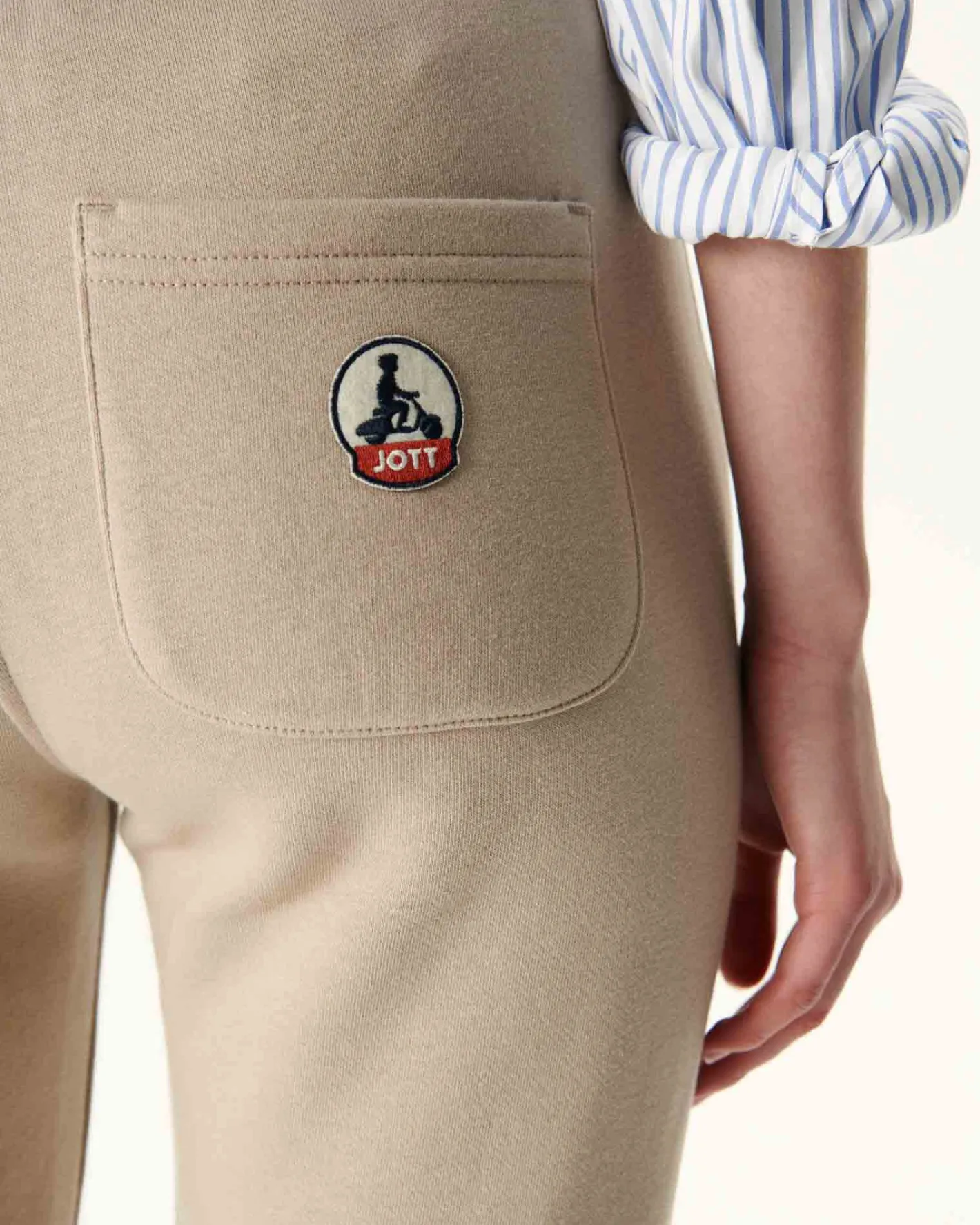 Kleding-JOTT Pantalon De Sport Femme En Coton Biologique Beige Valparaiso 804 Beige