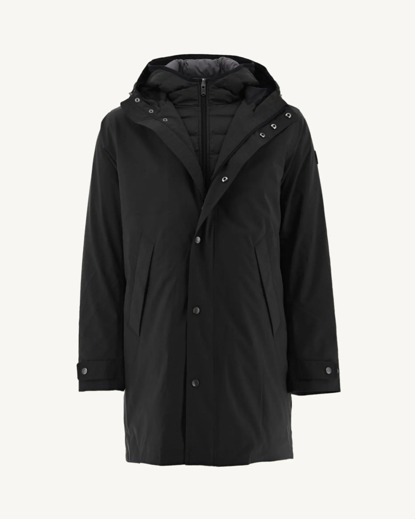 Donzen Jassen & Jacks-JOTT Parka Reversible A Capuche 5-En-1 Noir Gobi 999 Black