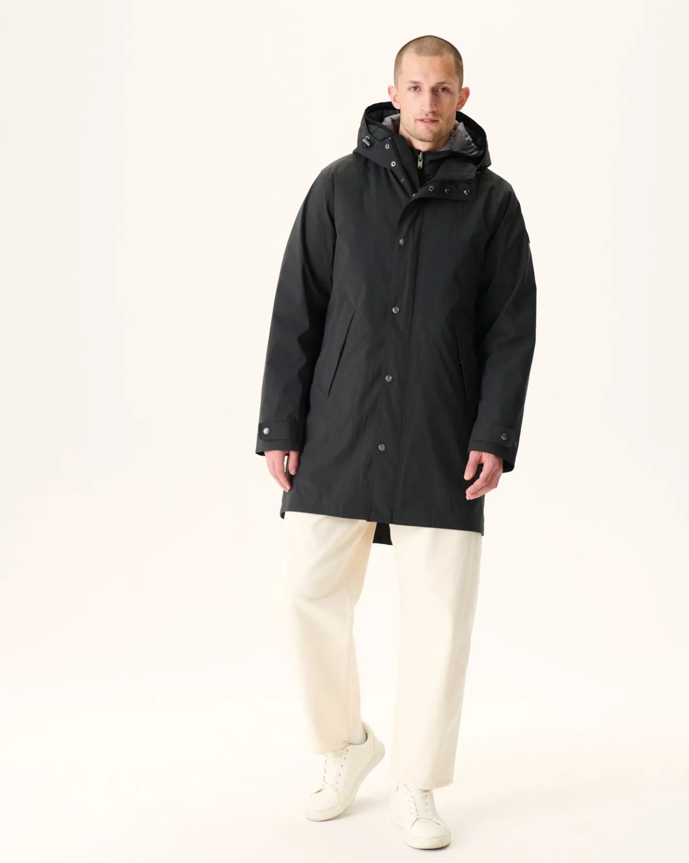 Donzen Jassen & Jacks-JOTT Parka Reversible A Capuche 5-En-1 Noir Gobi 999 Black