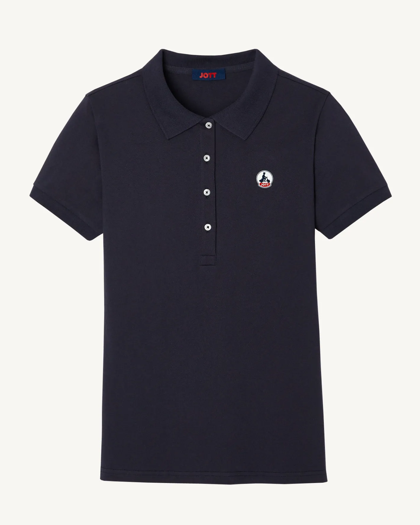 Kleding-JOTT Polo Femme En Coton Biologique Marine Franca 104 Navy