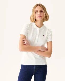 Kleding-JOTT Polo Femme En Coton Biologique Blanc Franca 901 Blanc