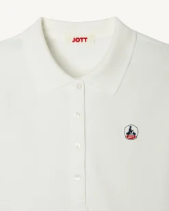 Kleding-JOTT Polo Femme En Coton Biologique Blanc Franca 901 Blanc