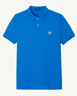 Kleding-JOTT Polo Homme En Coton Biologique Azur Marbella 183 Azure