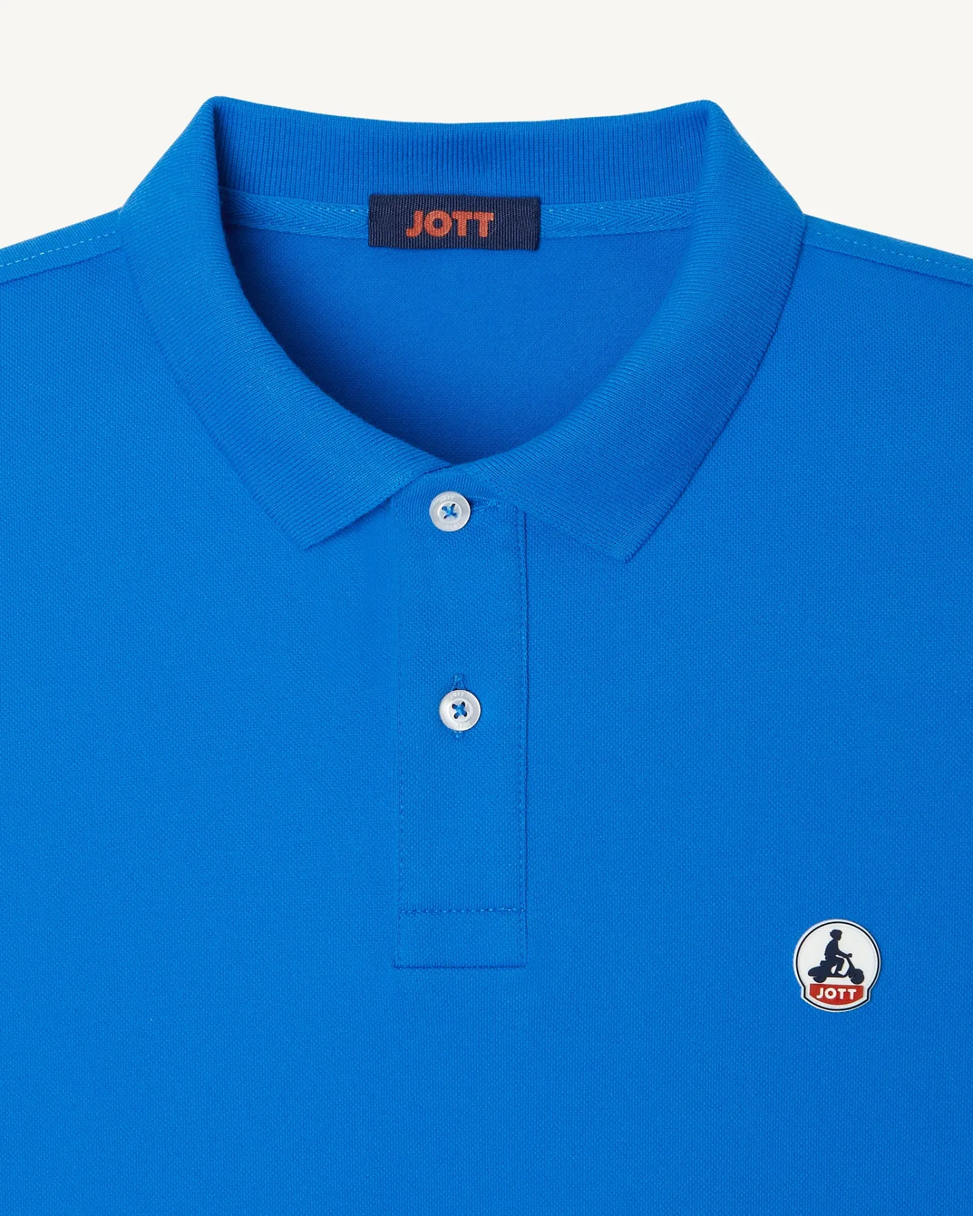 Kleding-JOTT Polo Homme En Coton Biologique Azur Marbella 183 Azure