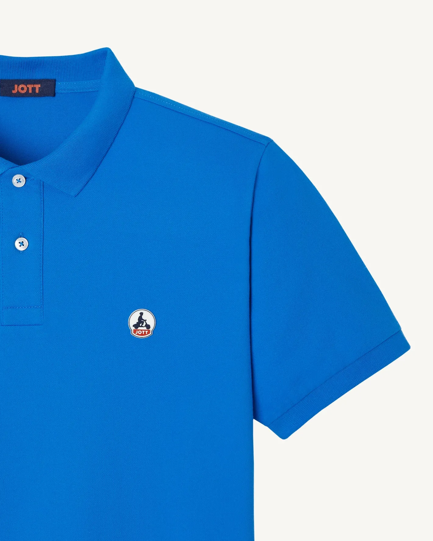 Kleding-JOTT Polo Homme En Coton Biologique Azur Marbella 183 Azure