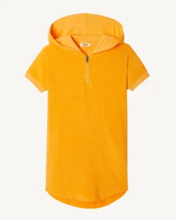 Kleding-JOTT Robe Eponge A Capuche Abricot Enfant Mini 728 Apricot