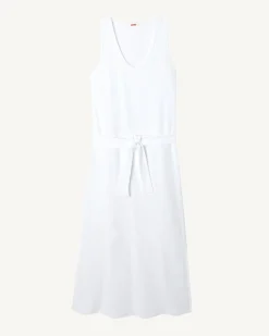 Kleding-JOTT Robe Longue Ceinturee Eponge Blanc Ibiza 901 Blanc