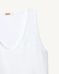 Kleding-JOTT Robe Longue Ceinturee Eponge Blanc Ibiza 901 Blanc
