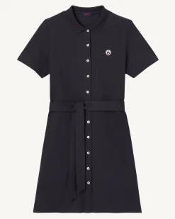 Kleding-JOTT Robe Polo Femme En Coton Biologique Marine Valencia 104 Navy