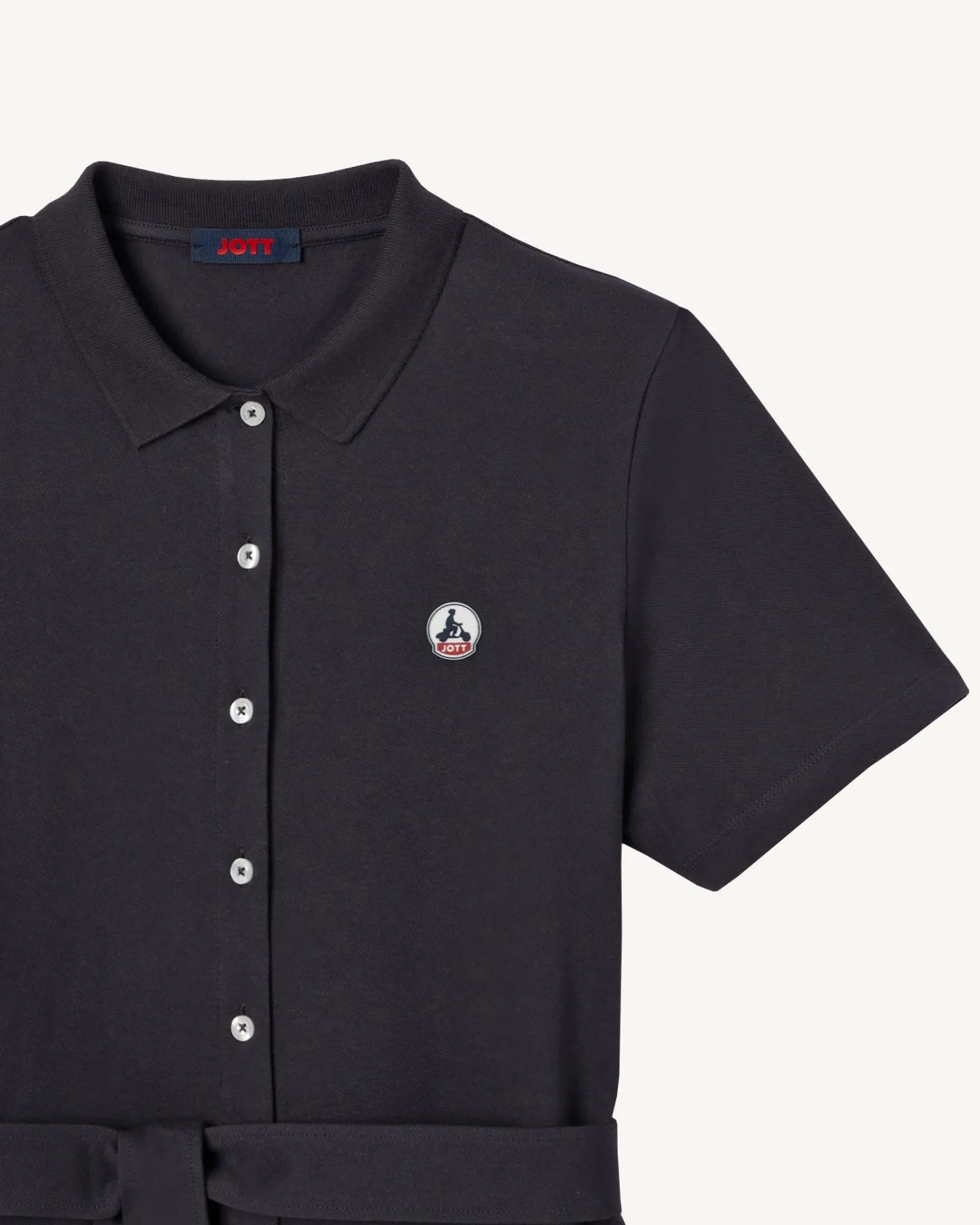 Kleding-JOTT Robe Polo Femme En Coton Biologique Marine Valencia 104 Navy