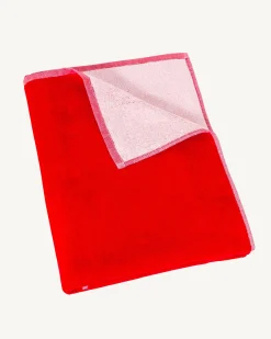 Accessoires-JOTT Serviette De Plage En Eponge Rouge Vif Beach 318 Fire Red