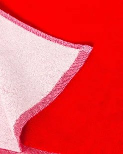 Accessoires-JOTT Serviette De Plage En Eponge Rouge Vif Beach 318 Fire Red
