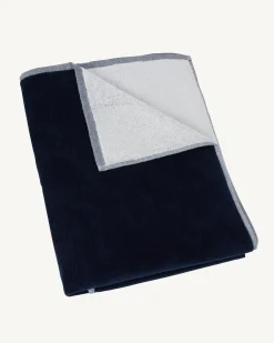 Accessoires-JOTT Serviette De Plage En Eponge Marine Beach 104 Navy