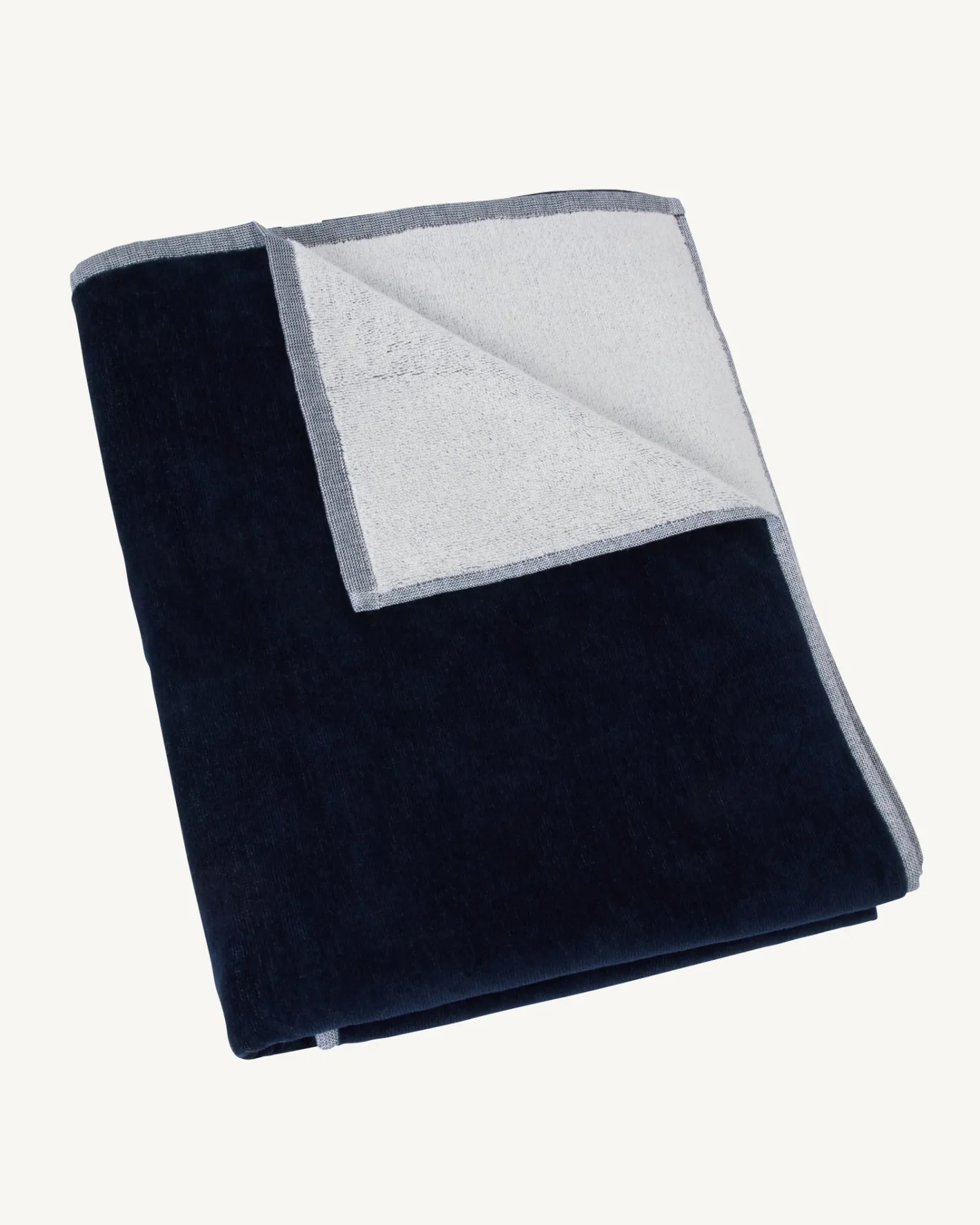 Accessoires-JOTT Serviette De Plage En Eponge Marine Beach 104 Navy