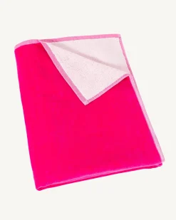 Accessoires-JOTT Serviette De Plage En Eponge Rose Intense Beach 457 Wild Rose