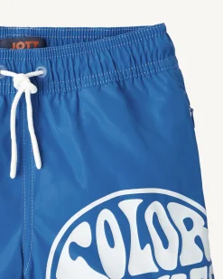 Kleding-JOTT Short De Bain Azur/Funday Blanc Enfant Cassis 1833 Azure/Funday White