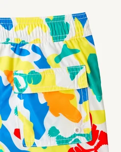 Kleding-JOTT Short De Bain Camo Multico Enfant Cassis 9021 Camo Multico
