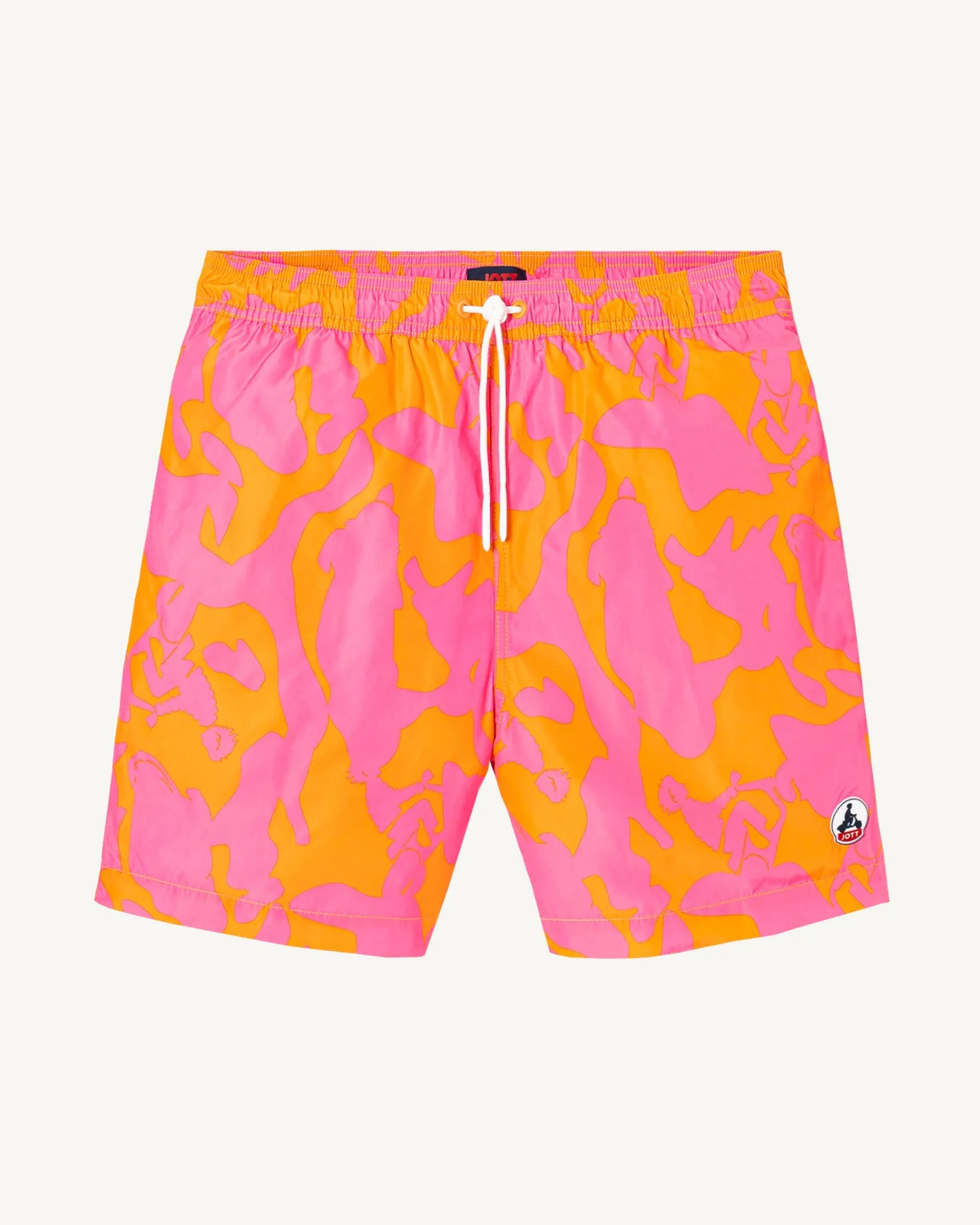Kleding-JOTT Short De Bain Camo Rose Intense/Abricot Biarritz 4572 Camo Wild Rose/Apricot