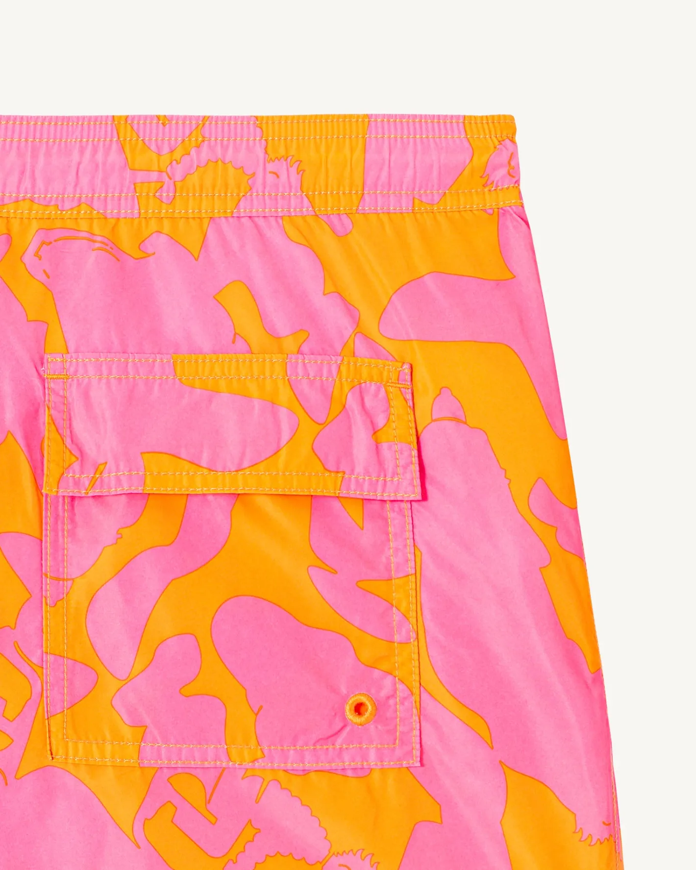 Kleding-JOTT Short De Bain Camo Rose Intense/Abricot Biarritz 4572 Camo Wild Rose/Apricot