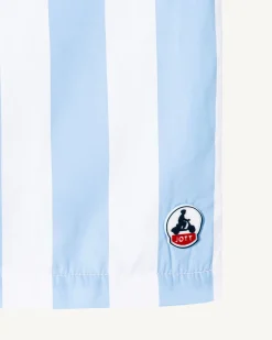 Kleding-JOTT Short De Bain Rayure Bleu Clair/Blanc Dov 1800 Stripe Soft Blue/White