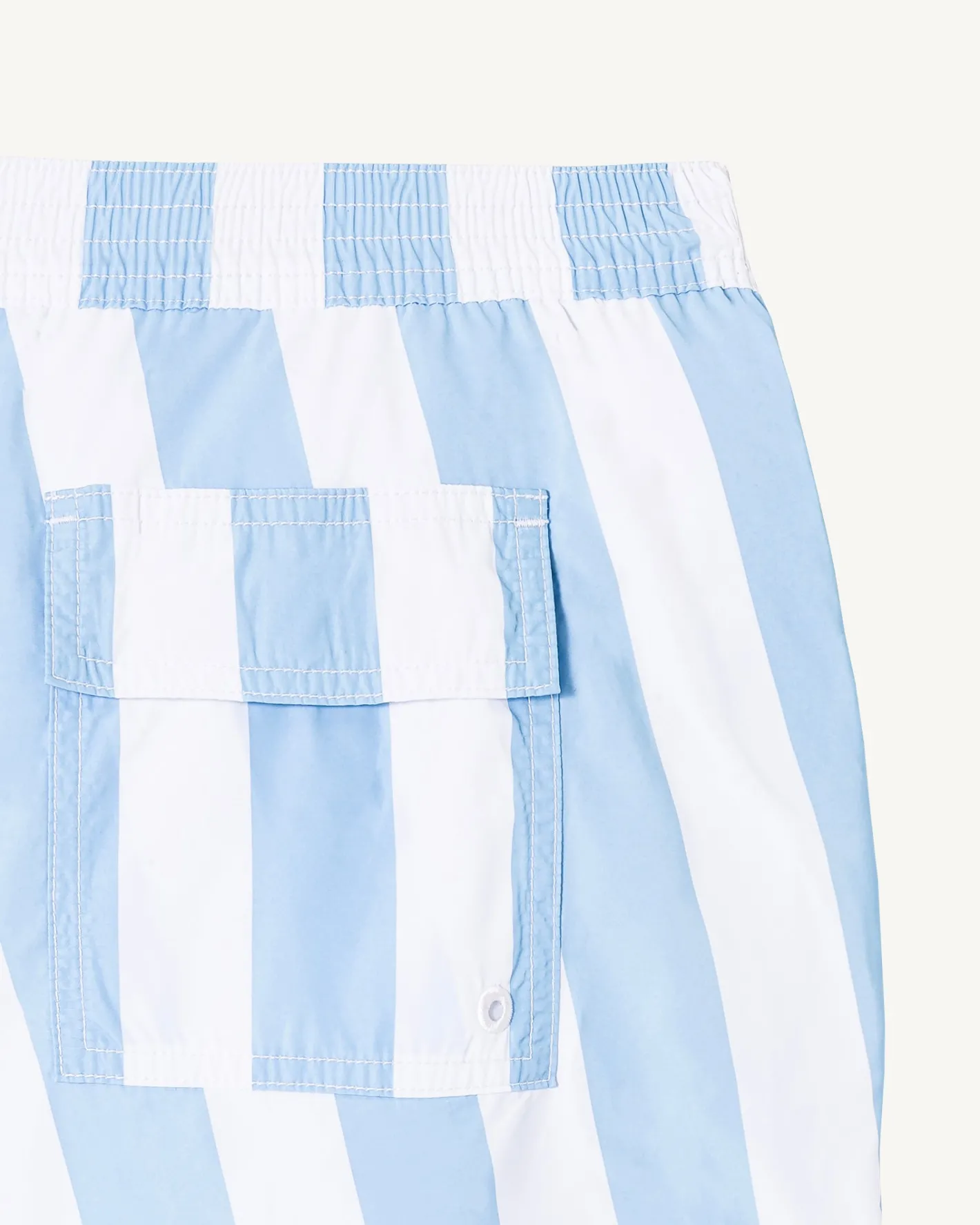 Kleding-JOTT Short De Bain Rayure Bleu Clair/Blanc Dov 1800 Stripe Soft Blue/White