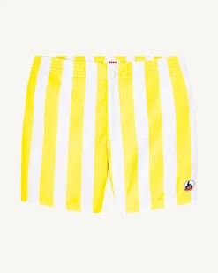 Kleding-JOTT Short De Bain Rayure Citron/Blanc Dov 6312 Stripe Lemon/White