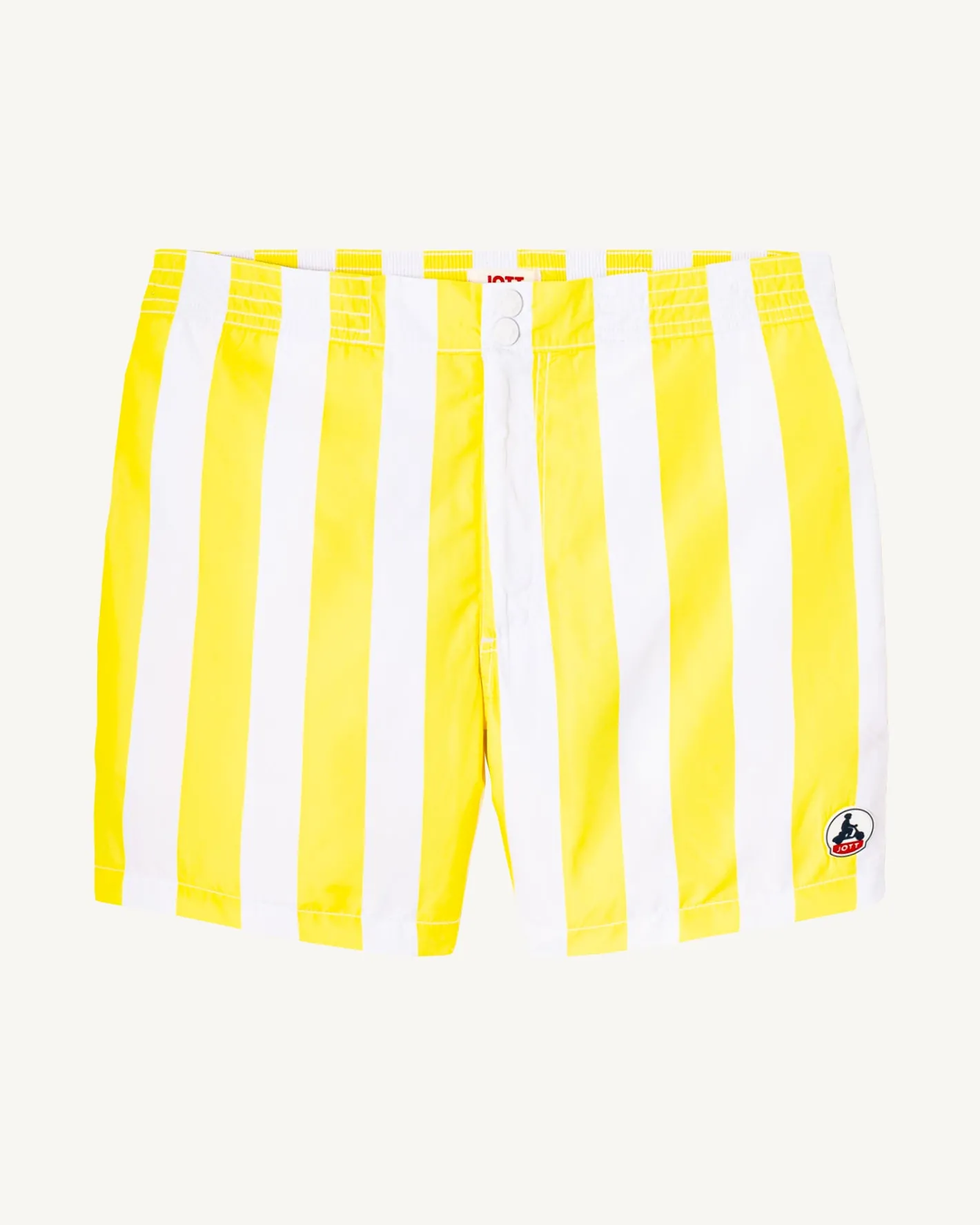 Kleding-JOTT Short De Bain Rayure Citron/Blanc Dov 6312 Stripe Lemon/White